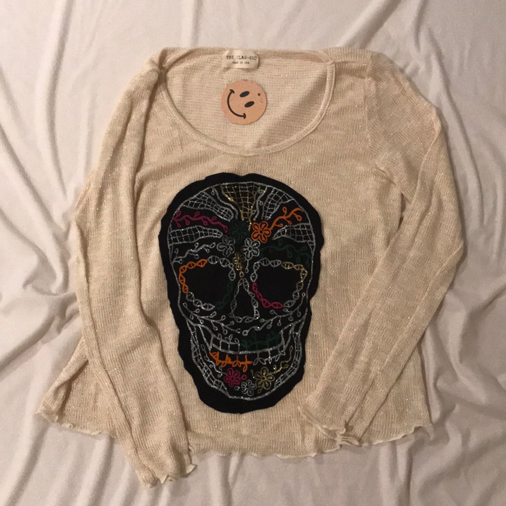 THE CLAS-SIC - Sugar Skull Sweater Size S